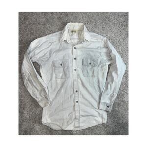 Vintage mens rugged wear button-up shirt